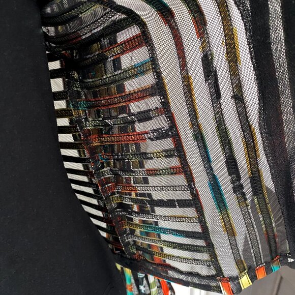 Damee Inc - Vintage Multi colour Mesh Zip Front Jacket - Picture 7 of 10